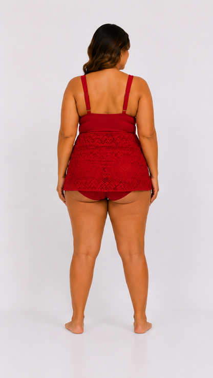 Grace | Tankini Moldeador con Fruncido Elegante