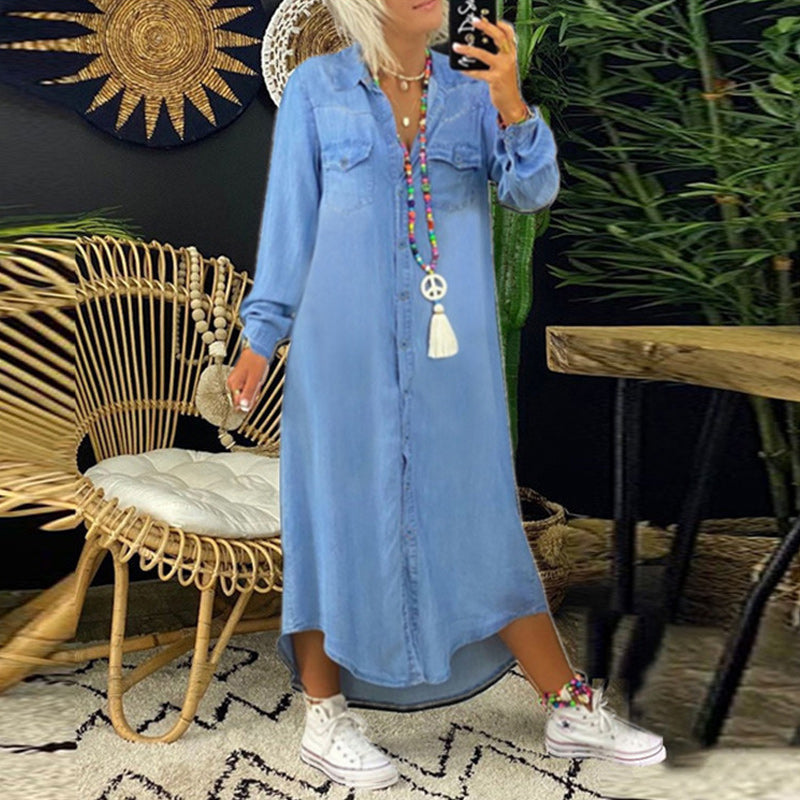 Adeline | Vestido Camisero Vaquero