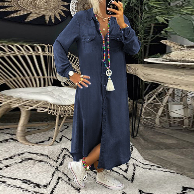 Adeline | Vestido Camisero Vaquero