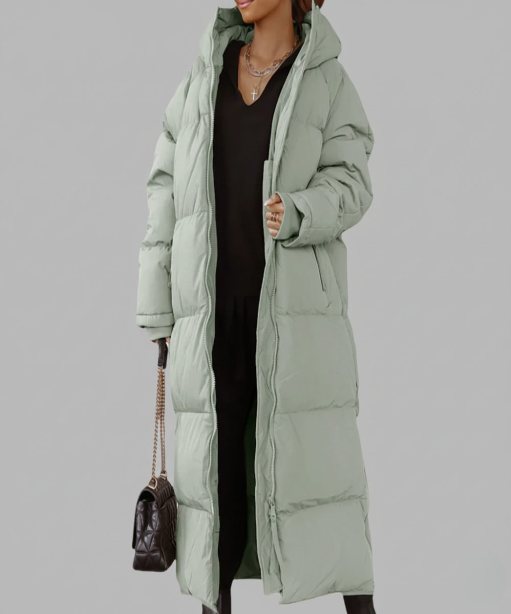 Claire™ | Abrigo largo acolchado elegante