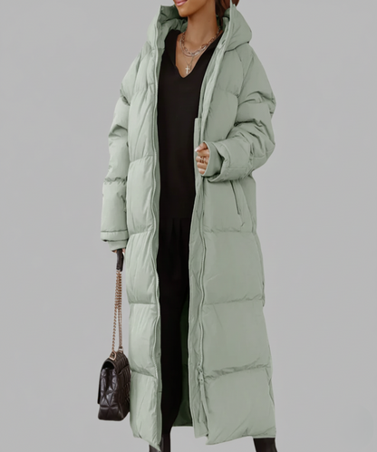 Claire™ | Abrigo largo acolchado elegante