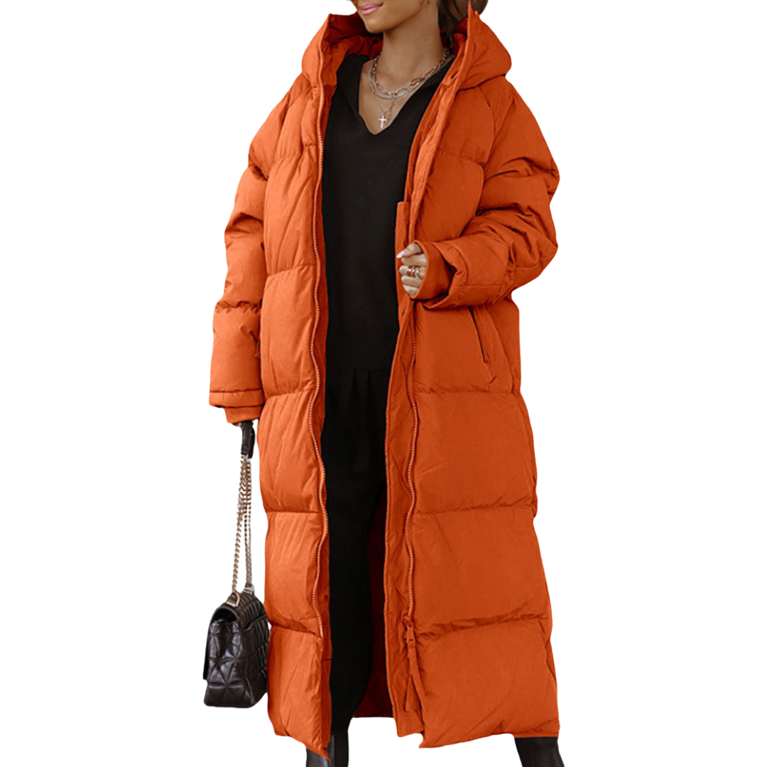 Claire™ | Abrigo largo acolchado elegante