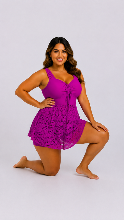 Grace | Tankini Moldeador con Fruncido Elegante