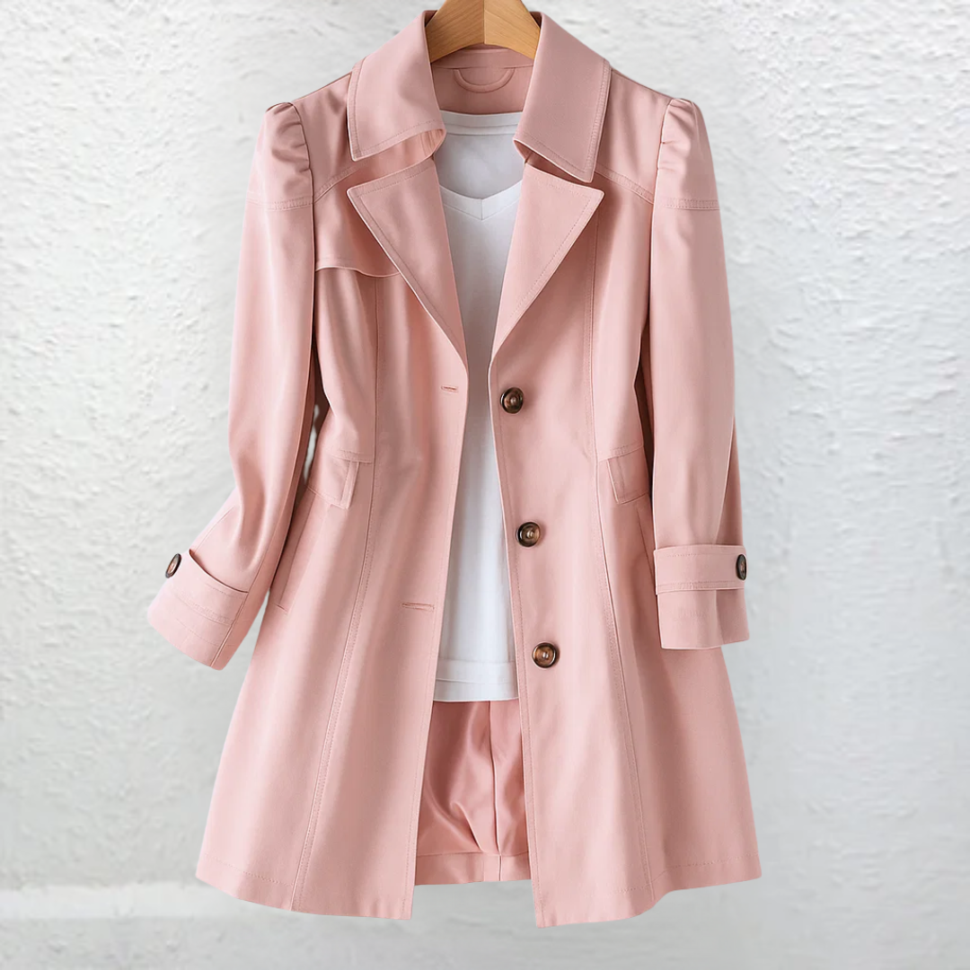 Inés™ | Abrigo Vintage Elegante con Botones