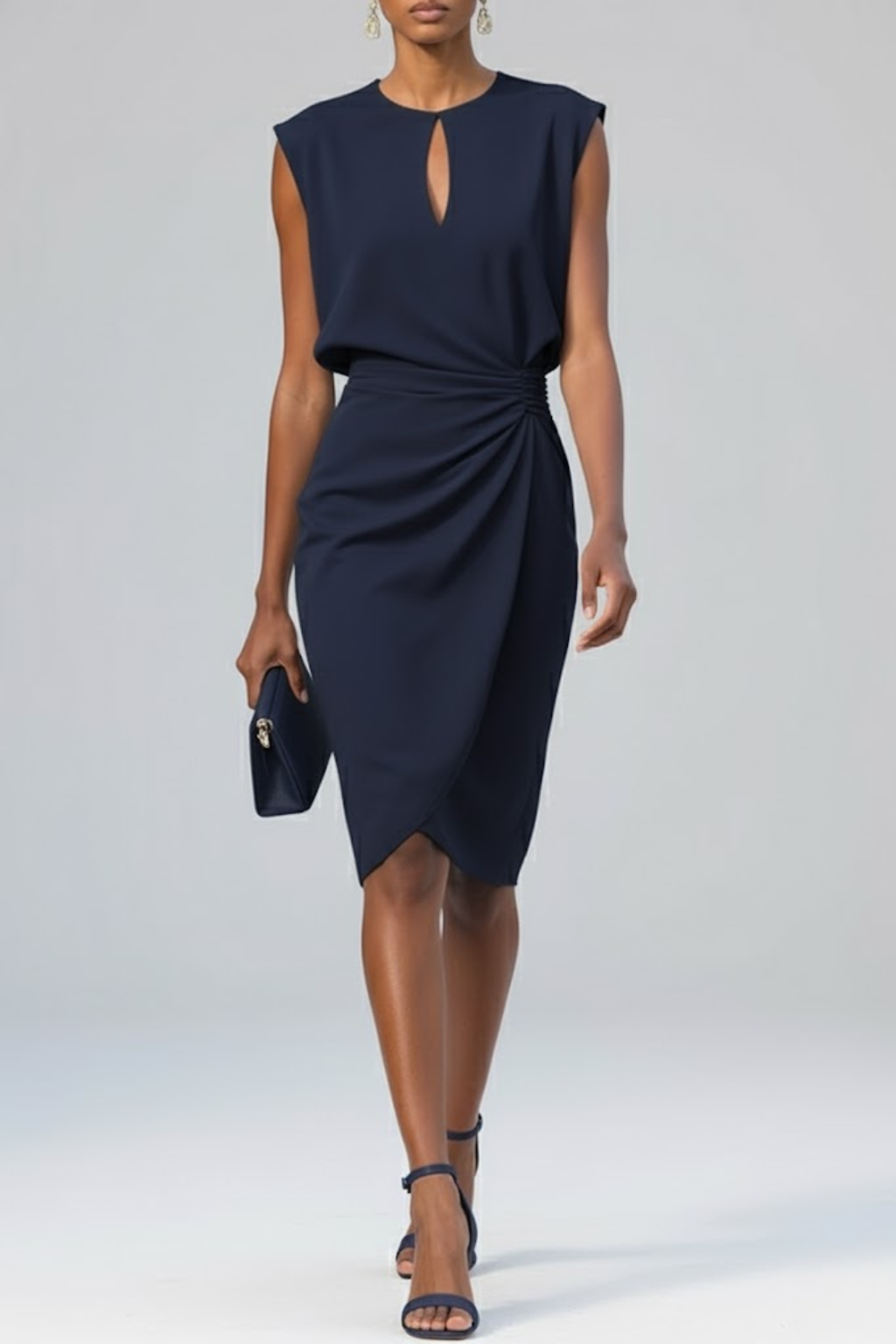 Sabina | Vestido Elegante Midi Drapeado