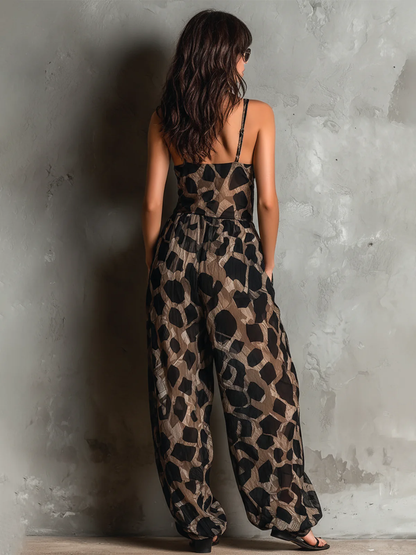 Luisa | Mono Animal Print Negro