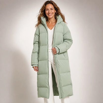 Claire™ | Abrigo largo acolchado elegante
