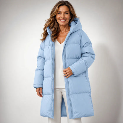Claire™ | Abrigo largo acolchado elegante