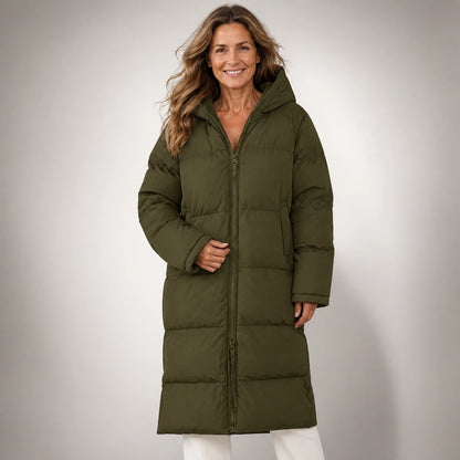 Claire™ | Abrigo largo acolchado elegante